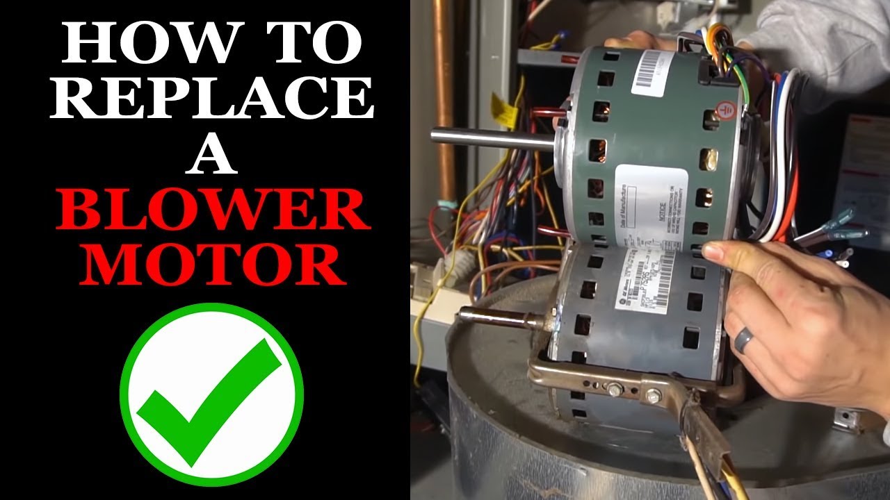 How To Replace A Blower Motor On A Trane XL80 Furnace - YouTube